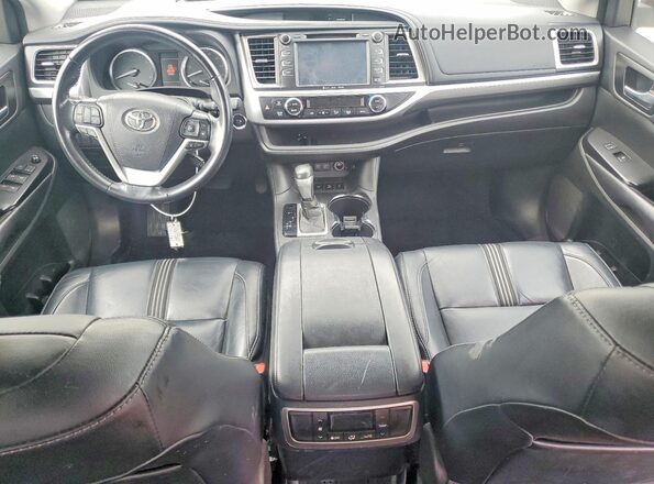 5TDJZRFH7JS538527 2018 TOYOTA HIGHLANDER White წინა პანელის ხედი