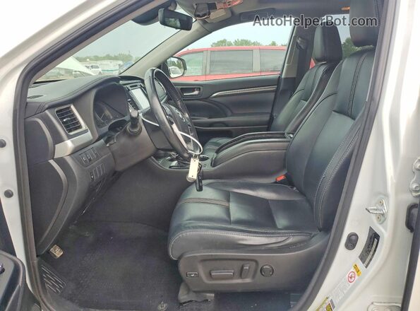 5TDJZRFH7JS538527 2018 TOYOTA HIGHLANDER White წინა სალონის ხედი