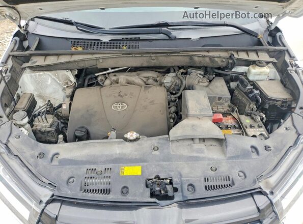 5TDJZRFH7JS538527 2018 TOYOTA HIGHLANDER White ძრავის განყოფილების ხედი