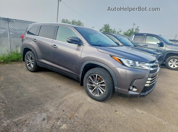 5TDJZRFH7KS595182 2019 TOYOTA HIGHLANDER Gray Front right