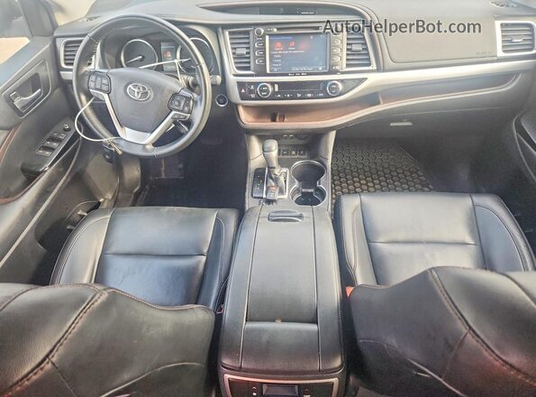 5TDJZRFH7KS595182 2019 TOYOTA HIGHLANDER Gray Dashboard view