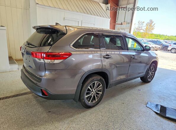 5TDJZRFH7KS630044 2019 TOYOTA HIGHLANDER Gray Задня права чверть