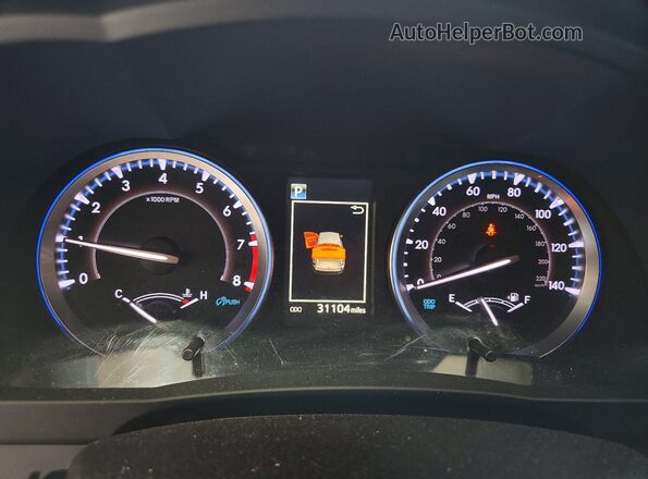 5TDJZRFH7KS630044 2019 TOYOTA HIGHLANDER Gray Вид щитка приладів