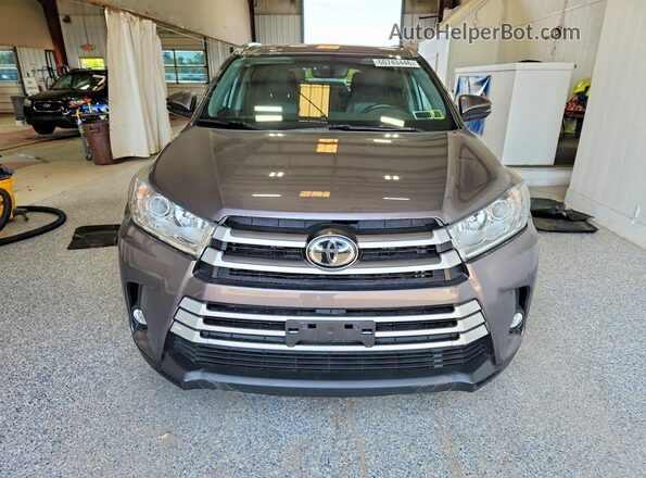 5TDJZRFH7KS630044 2019 TOYOTA HIGHLANDER Gray Вид спереду