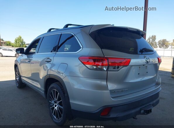 5TDJZRFH8HS478297 2017 TOYOTA HIGHLANDER Silver უკანა მარცხენა