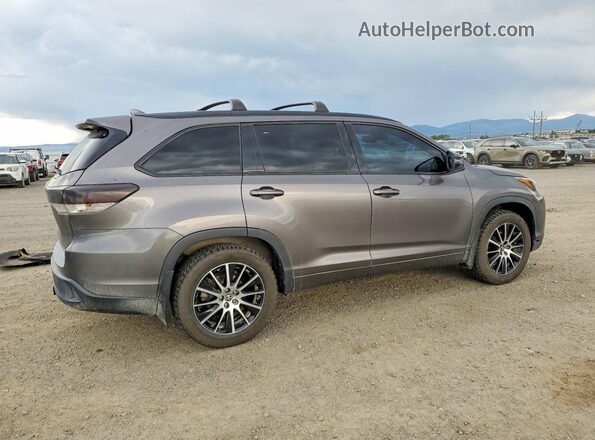 5TDJZRFH8JS811328 2018 TOYOTA HIGHLANDER Gray Հետևի աջ