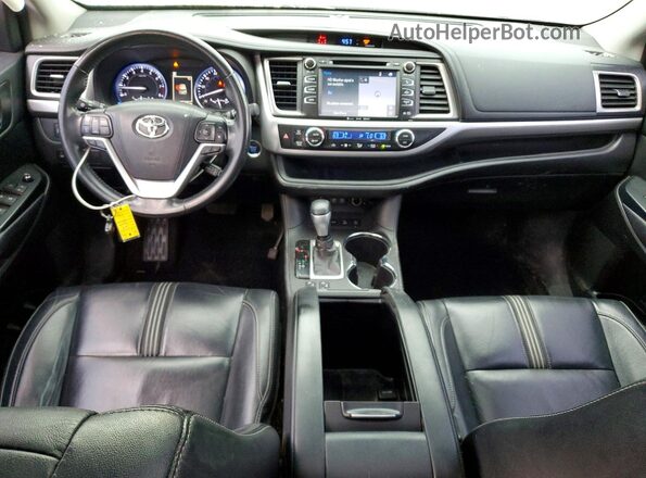 5TDJZRFH8JS811328 2018 TOYOTA HIGHLANDER Gray Առջևի վահանակի տեսք
