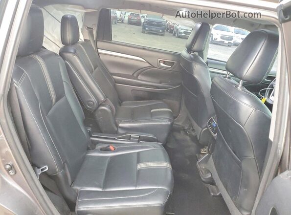 5TDJZRFH8JS811328 2018 TOYOTA HIGHLANDER Gray Սալոնի հետևի տեսք