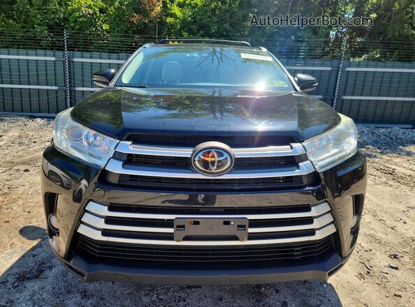 5TDJZRFH8JS832311 2018 TOYOTA HIGHLANDER Black Դիմացի տեսք
