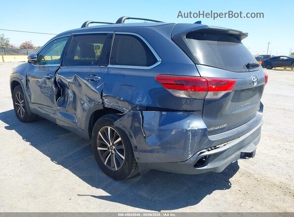 5TDJZRFH8JS850274 2018 TOYOTA HIGHLANDER Blue Հետևի ձախ