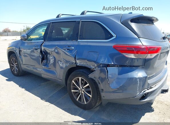 5TDJZRFH8JS850274 2018 TOYOTA HIGHLANDER Blue Դիմացի տեսք