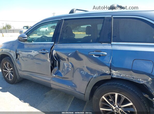 5TDJZRFH8JS850274 2018 TOYOTA HIGHLANDER Blue Սալոնի 360 աստիճան տեսք