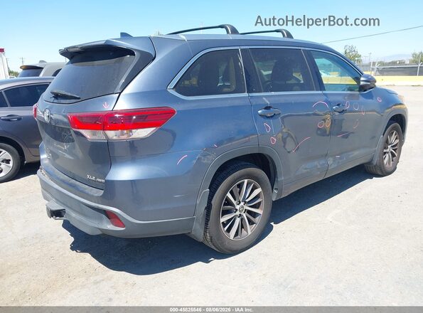 5TDJZRFH8JS850274 2018 TOYOTA HIGHLANDER Blue Հետևի աջ