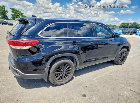 5TDJZRFH8JS903023 2018 TOYOTA HIGHLANDER Black Задня права чверть