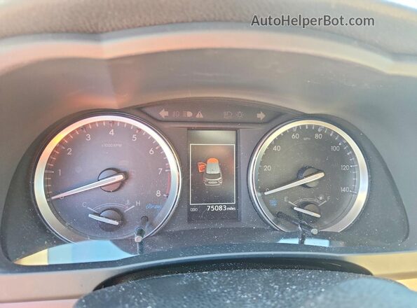5TDJZRFH8KS736809 2019 TOYOTA HIGHLANDER Black Вид щитка приладів