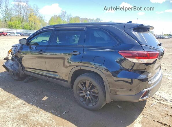 5TDJZRFH8KS962302 2019 TOYOTA HIGHLANDER Black Задня ліва чверть