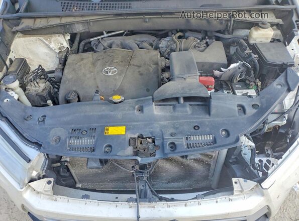 5TDJZRFH9HS365474 2017 TOYOTA HIGHLANDER Белый Вид подкапотного пространства