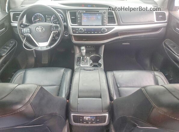 5TDJZRFH9HS431327 2017 TOYOTA HIGHLANDER White Առջևի վահանակի տեսք