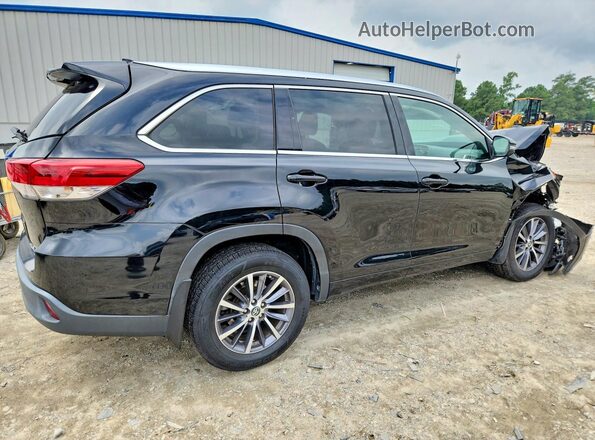 5TDJZRFH9HS460911 2017 TOYOTA HIGHLANDER Черный Задняя правая четверть