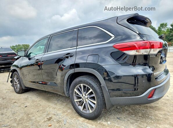5TDJZRFH9HS460911 2017 TOYOTA HIGHLANDER Черный Задняя левая четверть