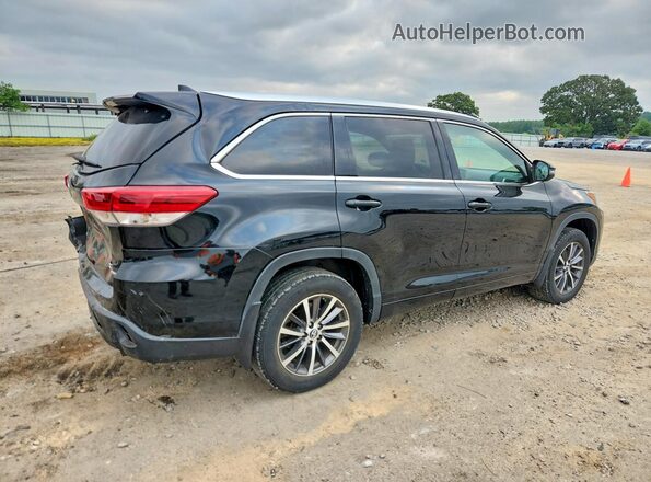 5TDJZRFH9JS498693 2018 TOYOTA HIGHLANDER Black უკანა მარჯვენა