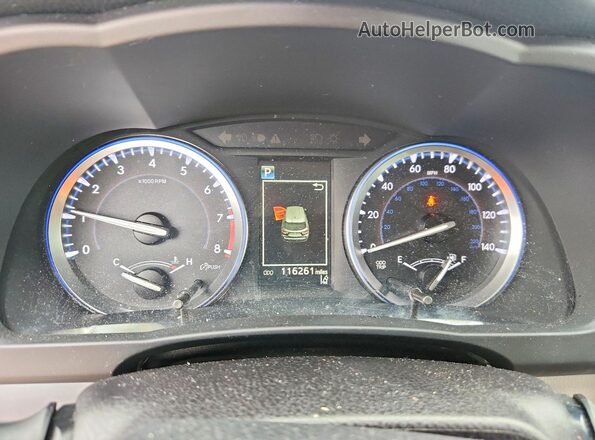 5TDJZRFH9JS498693 2018 TOYOTA HIGHLANDER Black ხელსაწყოთა პანელის ხედი