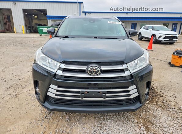 5TDJZRFH9JS498693 2018 TOYOTA HIGHLANDER Black წინა ხედი