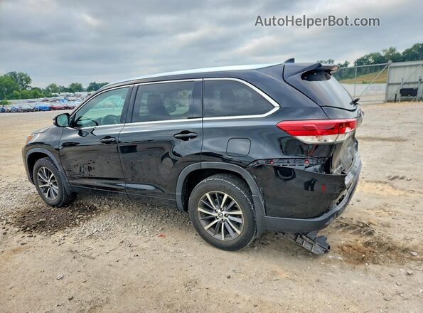 5TDJZRFH9JS498693 2018 TOYOTA HIGHLANDER Black უკანა მარცხენა
