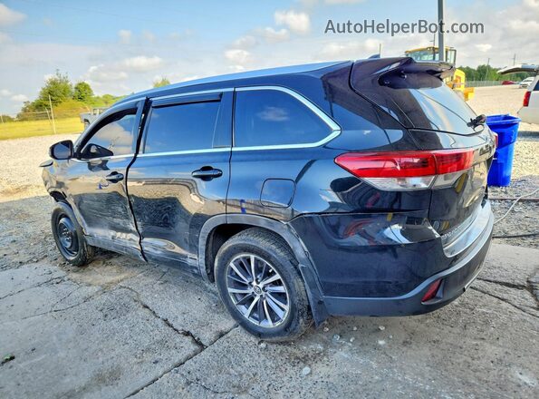 5TDJZRFHXHS399391 2017 TOYOTA HIGHLANDER Black Trasero izquierdo
