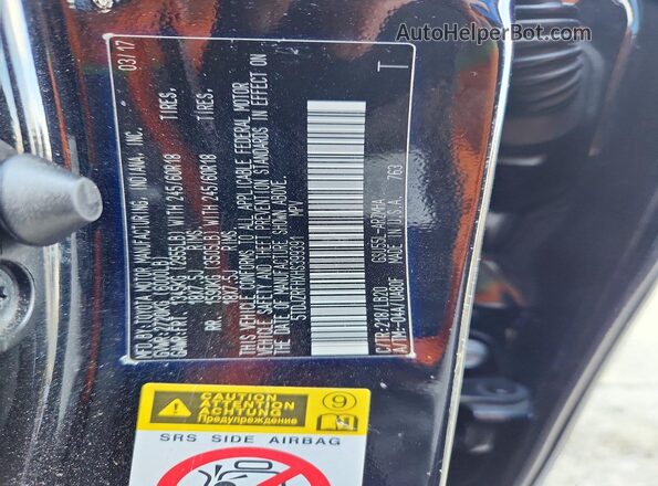 5TDJZRFHXHS399391 2017 TOYOTA HIGHLANDER Black Vista interior de 360 grados