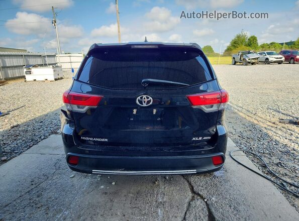 5TDJZRFHXHS399391 2017 TOYOTA HIGHLANDER Black Vista trasera