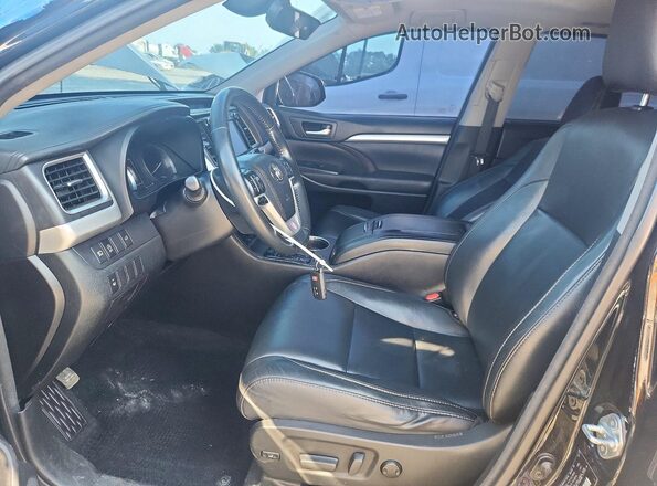 5TDJZRFHXHS399391 2017 TOYOTA HIGHLANDER Black Vista interior delantera