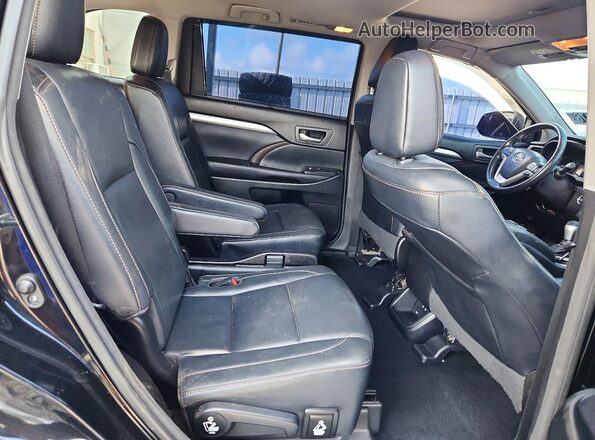 5TDJZRFHXHS399391 2017 TOYOTA HIGHLANDER Black Vista interior trasera