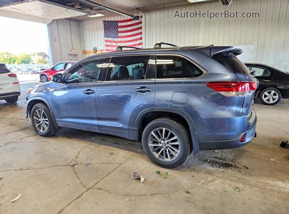 5TDJZRFHXJS907753 2018 TOYOTA HIGHLANDER Blue Rear left