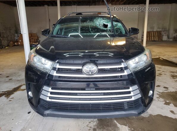 5TDJZRFHXJS914766 2018 TOYOTA HIGHLANDER Black Front view