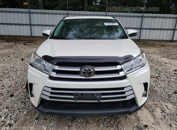 5TDJZRFHXKS720451 2019 TOYOTA HIGHLANDER White წინა ხედი