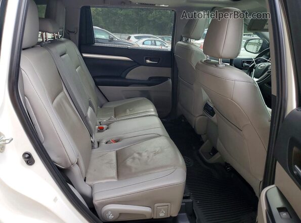 5TDJZRFHXKS720451 2019 TOYOTA HIGHLANDER White უკანა სალონის ხედი