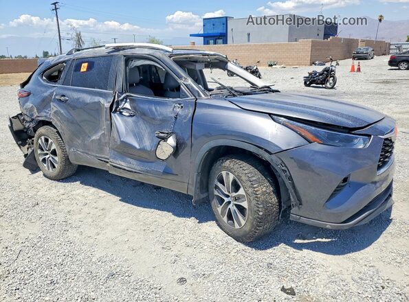 5TDKARAH0PS018164 2023 TOYOTA HIGHLANDER Gray Передня права чверть