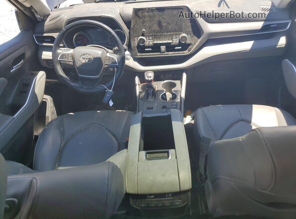 5TDKARAH0PS018164 2023 TOYOTA HIGHLANDER Gray Вид панелі приладів