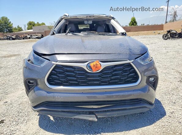 5TDKARAH0PS018164 2023 TOYOTA HIGHLANDER Gray Вид спереду