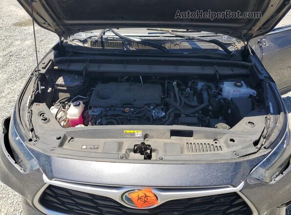 5TDKARAH0PS018164 2023 TOYOTA HIGHLANDER Gray Вид підкапотного простору