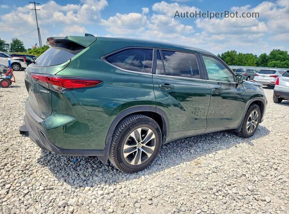 5TDKARAH1PS527194 2023 TOYOTA HIGHLANDER Green უკანა მარჯვენა
