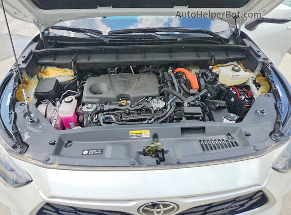 5TDKBRCH1SS646740 2025 TOYOTA HIGHLANDER White Widok komory silnika
