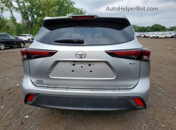 5TDKBRCH6SS676994 2025 TOYOTA HIGHLANDER Серебряный Вид сзади