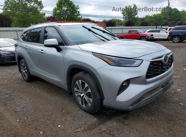 5TDKBRCH6SS676994 2025 TOYOTA HIGHLANDER Серебряный Передняя правая четверть