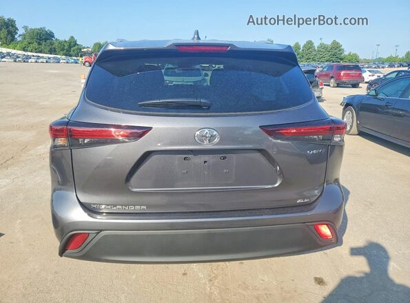 5TDKBRCH7SS687003 2025 TOYOTA HIGHLANDER Gray Вид ззаду