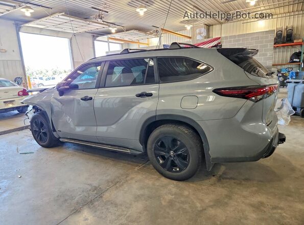 5TDKBRCHXSS683317 2025 TOYOTA HIGHLANDER Серый Задняя левая четверть