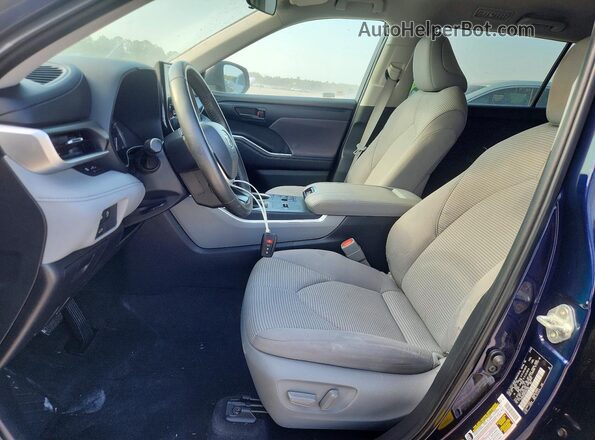 5TDKDRAH0PS504108 2023 TOYOTA HIGHLANDER Blue Vista de la etiqueta del VIN