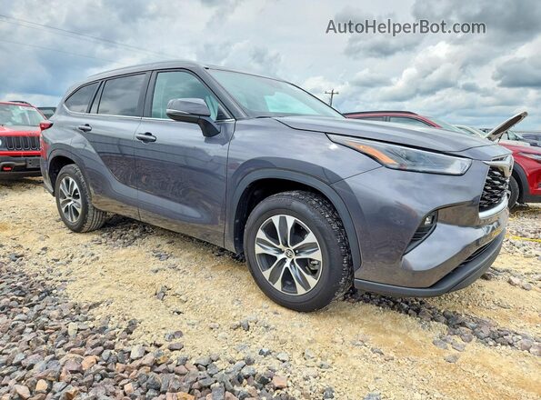 5TDKDRAH1PS010730 2023 TOYOTA HIGHLANDER Gray Передня права чверть