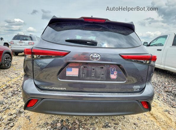 5TDKDRAH1PS010730 2023 TOYOTA HIGHLANDER Gray Вид ззаду